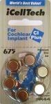 ICellTech COHLEAR IMPLANT № 675 батарейки
