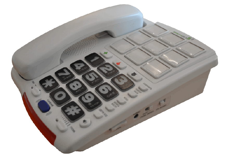 Стационарный телефонный аппарат для людей с ограниченными возможностями