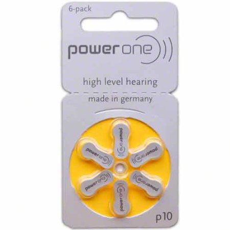 Power One № 10 батарейки для слуховых аппаратов